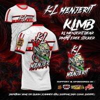 KLMB KL MENJERIT BEAR ลิมิตเต็ดการระเหิด JERSI YAMAHA STP GUN 23เสื้อยืดแฟชั่นสำหรับทั้งหญิงและชายใหม่เสื้อยืดกีฬาแขนสั้นขายดีเสื้อยืด3D ของแท้