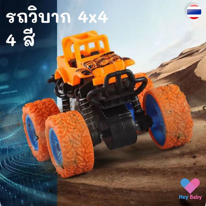 รถของเล่น-รถวิบาก-รถบิ๊กฟุต-4x4-ล้อใหญ่-หมุนได้-360-องศา-ใช้มือไถเล่น-big-wheel-4x4-big-foot-ไม่ใช้แบตเตอรี่-ของเล่นรถ-รถของเล่นเด็ก-toy-bs037