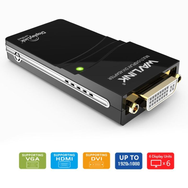 Wavlink USB 3.0 To HDMI Multi Monitor Video Graphic Adapter, HD 1080p  Output External Video Card Adapter HDMI Display Projector 