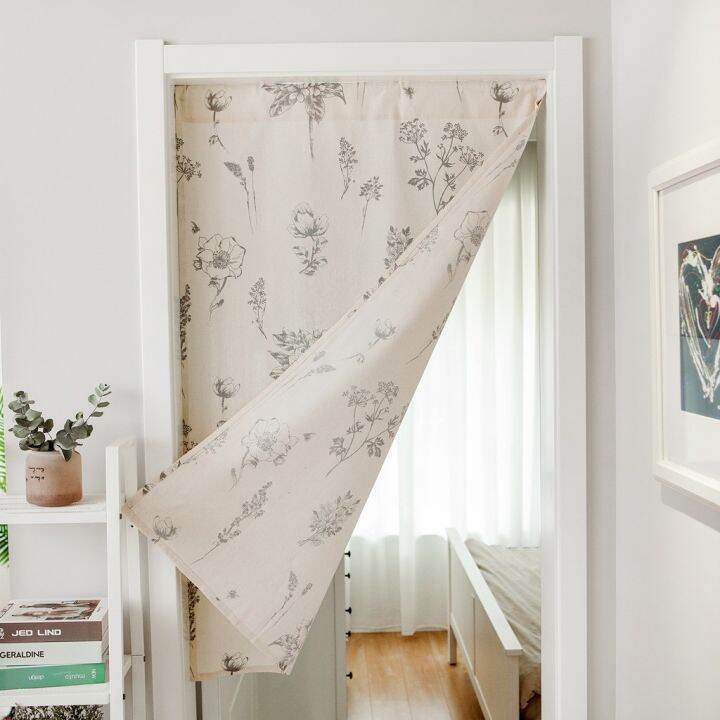 Malaysia Stock Fast Shipping Modern Cotton Linen Door Curtain Partition Curtain Kitchen Bedroom