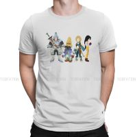 Classic O Neck Tshirt Final Fantasy Game Pure Cotton Basic T Shirt ManS Tops Fashion Fluffy