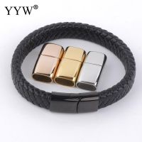 【CW】 10pcs Magnetic Clasps Hole 12x6mm 8x4mm 10x5mm Leather Cord Buckle Diy Jewelry Making Clasp