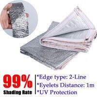 แรเงา 99% ใหม่ Sun Shade สุทธิอลูมิเนียมฟอยล์บังแดดสุทธิสวนสระว่ายน้ำรถ Shed Camping Shading Sail กลางแจ้ง Sun Shelter-lihaiyan4