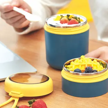 710ML Stainless Steel Lunch Box Drinking Cup with Spoon