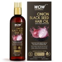 ว้าว สกิน ไซแอนท์ ออเนียน แบล็ค ซีด แฮร์ ออยล์ WOW Skin Science Onion Black Seed Hair Oil 200ml With Comb