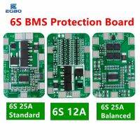 6S 12A / 25A 24V 25.2V PCB BMS Protection Board สําหรับ 6 แพ็ค 18650 Li-ion โมดูลเซลล์แบตเตอรี่ลิเธียมมาใหม่สมดุล