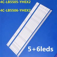 5เซ็ต LED Strip 4C-LB5505-YHEX2 4C-LB5506-YHEX2 TOT55F3800A5X8 006-P1K3435A สำหรับ B55A538 55S100 55D2790