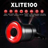 XLITE100ไฟจักรยานสำหรับจักรยานไฟท้ายเริ่มต้นอัตโนมัติ/หยุดเบรก Ipx6กันน้ำ LED ชาร์จไฟขี่จักรยานไฟท้าย