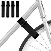 4 pcs Bike Wheel Stabilizer Straps Adjustable Hook &amp; Loop Gel and Double-Layer Durable Bike Rack Straps TV Remote Controllers