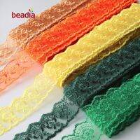 New 40mm 10 Yards Embroidery Lace Ribbon Trim Fabric DIY Choker Bracelet Sew Clothes Dress Wedding Party Decora Accessories Pipe Fittings Accessories