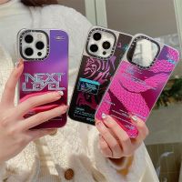 ◊∏﹊ Casetify fashion high quality aespa Black Mamba electroplate Mirror Shockproof Case For Iphone 14 Pro Max 12ProMax 14 11 12 13 13Pro 14Pro 13ProMax 14Plus camera protection Casing