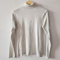 เสื้อคอเต่า Esprit (Turtleneck) สเวตเตอร์คอเต่า สีขาว-ลายเทา