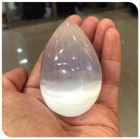 energy stone Natural selenite crystal gemston egg twist point healing chakra Christmas gift remove negative energy