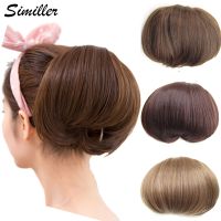 Similler Synthetic Hair Bun Chignon Ladies Pony Tail Hair Extension Scrunchie Elastic Wave Curly Hairpieces Rubber 34 Colors