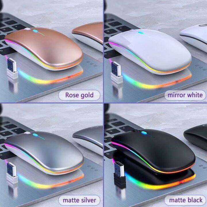 เมาส์ไร้สาย-wireless-mouse-2-4ghz-bluetooth-มีไฟ-rbg-เปลี่ยนสีได้-เม้าส์ไร้สาย-เมาส์บลูทูธ-เมาส์ทำงาน-รับประกันสินค้าข-sb3151