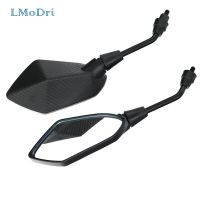 Lmodri กระจกรถจักรยานยนต์ Electrombile กระจกมองหลังมอเตอร์ไฟฟ้าด้านหลัง E-Bike กระจกนูน8Mm 10Mmcarbon