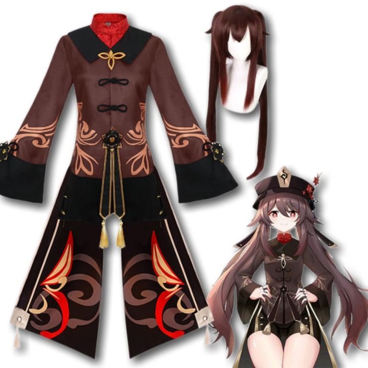 Catonna Genshin Hutao Costume Anime Clothes For Women Disfraz Mujer ...