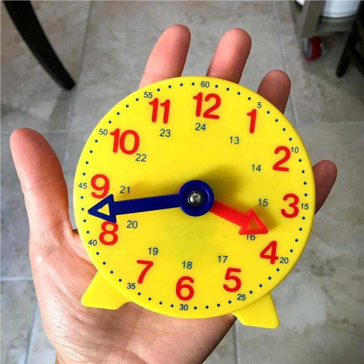 นาฬิกาเรียนนาฬิกาปลุกปรับเวลาได้เครื่องมือตัวเลขการสอนก่อนเวลาได้สำหรับเด็ก
