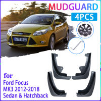 4 PCS รถ Mud Flaps สำหรับ Ford Focus 3 MK3 2011 ~ 2018 Mudguard Splash Guards Fender Mudflaps อุปกรณ์เสริมอัตโนมัติ