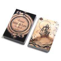 OuYunTingM Lenormand Reflet De Lune Lenormand การ์ดไพ่ทาโรต์สำรับไพ่ออราเคิลสำหรับเกมสนุกๆของขวัญสำหรับปาร์ตี้