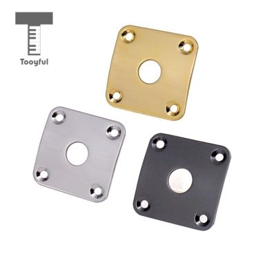 ：《》{“】= Tooyful 2Pcs Metal Curved Bottom Jack Plate Square Jackplate For LP Electric Guitar Parts