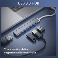 [HOT HAIXWLXKWW 589] 4พอร์ต USB 3.0 2.0 HUB TYPE C อะแดปเตอร์แยกสำหรับอุปกรณ์เสริมโน๊ตบุ๊ค Extender