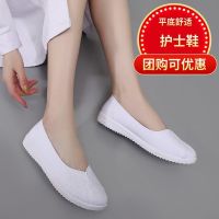 [COD] shoes white summer flat single comfortable non-slip soft bottom shallow mouth hospital slip-on work