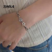 TIMIA โลหะผสมอัลลอยด์ กำไลดาวสำหรับผู้หญิง พลอยเทียมเทียม ปรับได้ปรับได้ กำไลข้อมือ Y2K ทันสมัยและทันสมัย เครื่องประดับแฟชั่นเครื่องประดับ สร้อยข้อมือสไตล์เกาหลี ของขวัญวันวาเลนไทน์