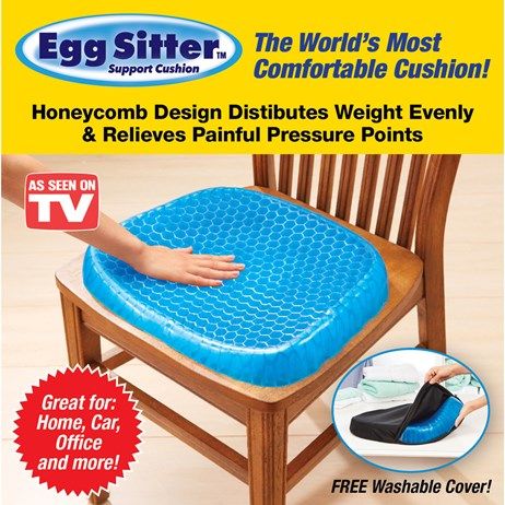 Egg Seater Gel Cushion Rubber Seat Pad, Cushion for Car, Office