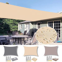 กันน้ำ Sun Shelter Sunshade Protection Shade Sail Awning แคมป์ปิ้ง Shade ผ้าขนาดใหญ่สำหรับกลางแจ้ง Canopy Garden Patio 3X5M 4x5m