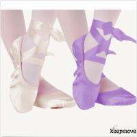 COD SDFGDERGRER ❤COU☞Pink Purple Red Canvas Ballet Dance Shoes split suede