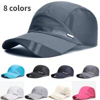 Men Adjustable Quick-Dry Running Baseball Summer Mesh Breathable 8 Colors Cap Visor Hat Outdoor Sport Fish Cool Fashion Sunshade