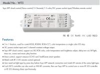 DC12V หรี่5in1ตัวควบคุมไวไฟแอลซีดี WT5 Tuya 24V RGB RGBW ไฟแถบไฟ LED Rgbct RF 4-Zone รีโมทคอนโทรลแบบสัมผัสสำหรับ Alexa