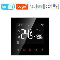 Smart Sensor Tuya WIFI Temperature Controller รายสัปดาห์การตั้งค่าเวลาอุณหภูมิโทรศัพท์มือถือ Tuya SmartLife APP ควบคุมจากระยะไกลเข้ากันได้กับ Yandex Alice Amazon Alexa และ Google Home สำหรับการควบคุมด้วยเสียง