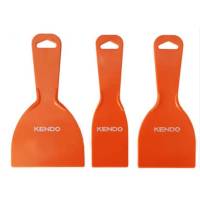 KENDO เกียงพลาสติก 3 ชิ้น/ชุด 50,75,100mm เกียงโป๊วสี รหัส 45423