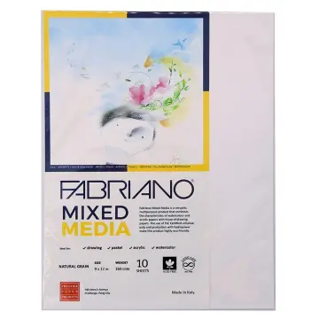 Fabriano 9 x12 watercolor paper 200 gsm ( 10 sheets )