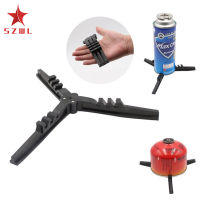 SZWL Gas Tank Stove Tripod Braket Collapsible Outdoor Camping Base Holder Tilting Prevention Stand Tools