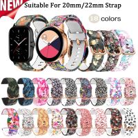 Gelang Silikon 20Mm/22Mm untuk Amazfit GTS 3/2/2e/GTS2 Mini/GTR 42Mm/47Mm/GTR 3/3 Pro/2/2e Gelang Jam Tangan Olahraga Tali Bip Amazfit