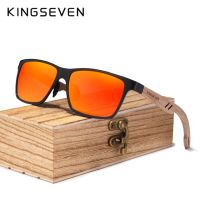 KINGSEVEN แว่นตากันแดดไม้2019สำหรับผู้ชายแว่นตากันแดดไม้โพลาไรซ์สำหรับผู้หญิงเลนส์กระจกแฮนด์เมดแฟชั่น UV400อุปกรณ์เสริม