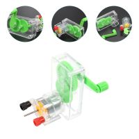 ☒ Generator Crank Hand Electricity Diy Toy Science Kit Experiment Handheld Experiments Scientific Children Emergency Experimental