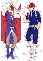 (ปลอกหมอนเท่านั้น) 2WAY/WT My Hero Academia Todoroki Shoto ปลอกหมอน Dakimakura คอสเพลย์ปลอกหมอนแอนนิเมะผู้ชายเท่ๆผ้าปูที่นอนปลอกหมอน