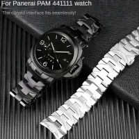 Stainless Steel bracelet 22mm 24mm soil metal watchband for Panerai Pam441 111 Series top brand luxury  strap Mens wristband Straps