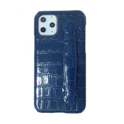 Genuine Leather Strap Handle Holder Case For iPhone 11 Pro Max XS X Phone Luxury Thin Slim Cover Capa Cute Crocodile Dural Color