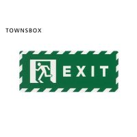 Acrylic Signboard Custom Uv Printing Letter Plaque Wall Safety Exit Sign Sticky Plate Wall Sticky Signage Board Exit Sign Board