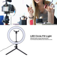 Circle Fill Light โทรศัพท์มือถือโคมไฟทรงกลม 10 นิ้ว 6.2ft สายเคเบิลสำหรับการถ่ายทอดสด