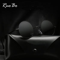 RUOBO R Polarized รอบกรอบโลหะแว่นตากันแดดแว่นตาสำหรับผู้ชายและผู้หญิงขับรถตกปลายี่ห้อ Designer แว่นตากันแดด UV400