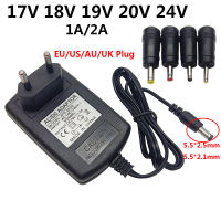 17V 18V 19V 20V 24 V AC Power Adapter 17 18 19 19 20 24โวลต์อะแดปเตอร์1A 2A Switching Supply EU US C7อะแดปเตอร์