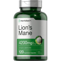 Horbaach Lions Mane Mushroom Extract 4200mg 120 Capsules