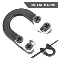 อุปกรณ์ตกแต่ง Archery Metal D-Ring Aluminum  Bowstring Safety Rope Bow Release Buckle Aid Compound Accessories