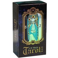 78 Cards Holographic Shiny Waite Tarot Cards Full English Mysterious Edition For Astrology Laser Tarot Cards Board Game